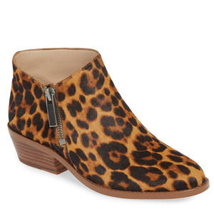 1. STATE Rosita Calf Hair Leopard Booties Size US 8